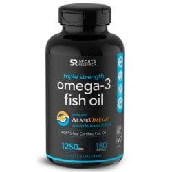 Omega-3 Fish Oil Alaska (180 softgels) - Sports Research