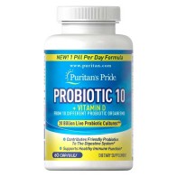 Probiótico 10 (60 cápsulas) - Puritan's Pride