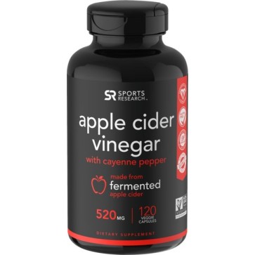 Apple Cider Vinegar 520mg 120s Sports Research Sports Research