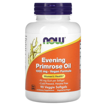 Now Foods, Evening Prim Oil Org 1000Mg  90 Vgels Now