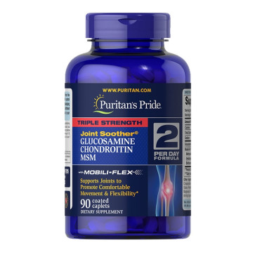 Triple Strength Glucosamine. Chondroitin & MSM Joint Soother® 90s PURITAN Puritan