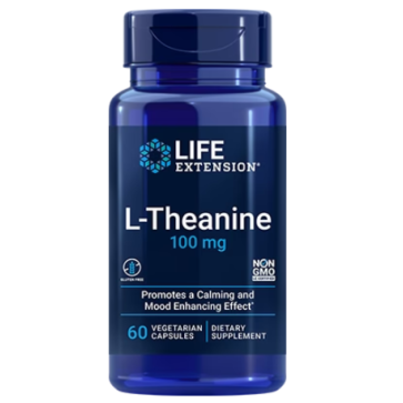 L-Theanine, 60 Vegetarian Capsules (100 mg per Capsule) Life extension Life Extension