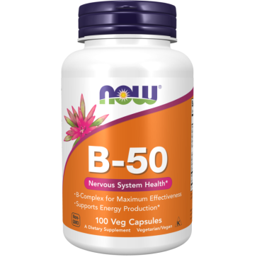 Vitamin B 50 mg 100 Veg Capsules Now foods Now
