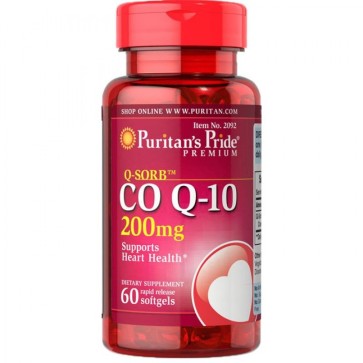 Coq10 200mg 60 Softgels PURITAN Puritans Pride