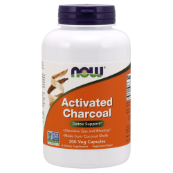 Activated Charcoal 200vcaps NOW Foods Now Foods