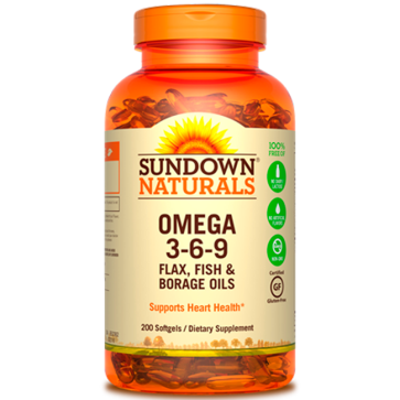 Omega 3-6-9 (200 Softgels) - Sundown Naturals