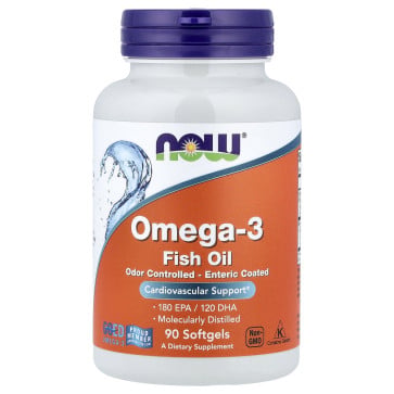 Omega-3 Fish Oil, 90 Softgels Now