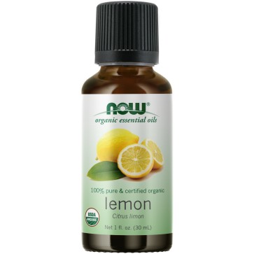 Lemon Oil, Organic - 1 fl. oz. Now Organic Essential Oils