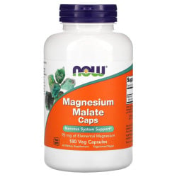 Magnesium Malate Caps 180 Veg  Now Now