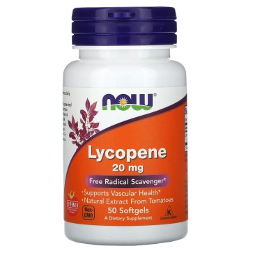 Lycopene 20 mg 50 Softgels Now foods Now
