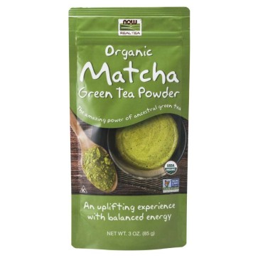 Matcha Green Tea Powder, Organic 3oz Now foods Now Foods