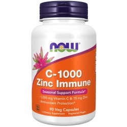 C 1000 Zinc Immune 90 Veg Caps Now foods Now Foods