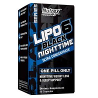 Lipo 6 Black Nighttime (30 cápsulas) - Nutrex