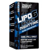 Lipo 6 Black Nighttime (30 cápsulas) - Nutrex