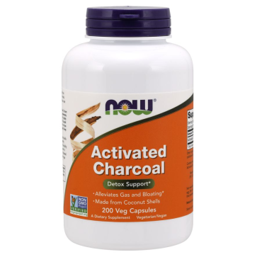 Activated Charcoal 200vcaps NOW Foods Now Foods