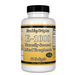 E-1000 IU 60 Softgels HEALTHY Origins Healthy Origins