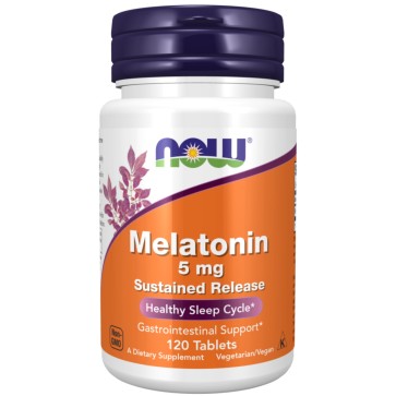 MELATONIN 5mg SR  120 TABS Now foods Now