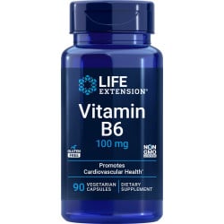 Vitamin B6, 250 mg, 100 Vegetarian Capsules Life Life Extension
