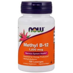 Methyl B12 1000mcg (100 lozenges) - Now Foods