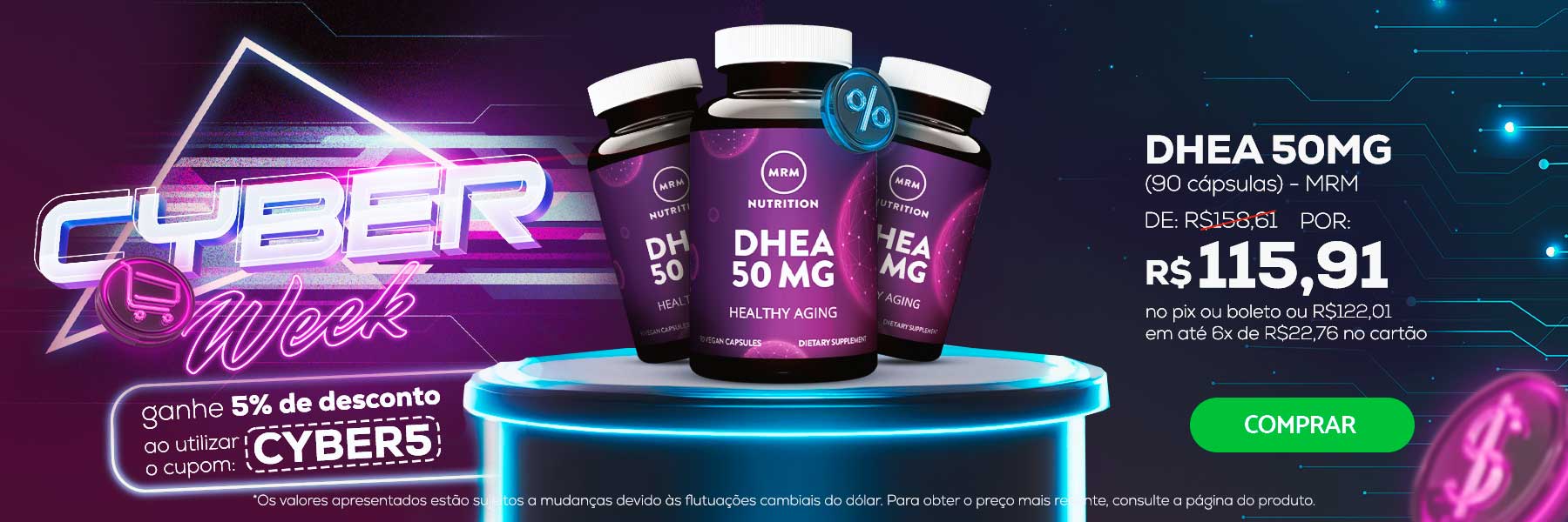 DHEA 50mg MRM Cyber Week 2023