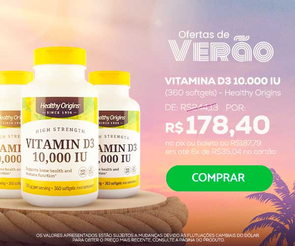 Vitamina D3 10.000 Healthy Verão 2024